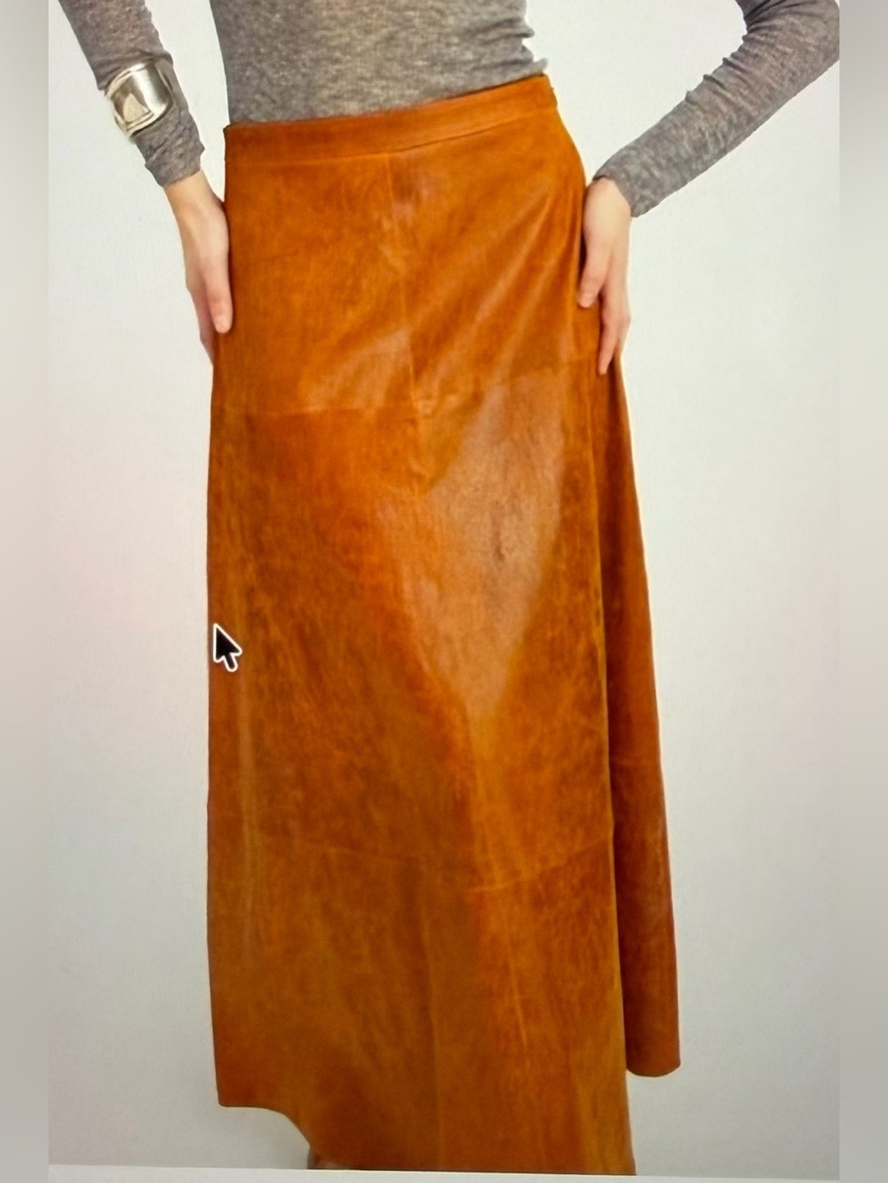 SPRWMN Cedar Leather Julia Skirt